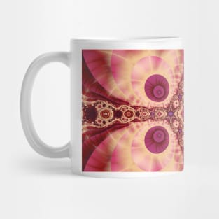 Pink Abstract Fractal Pattern Mug